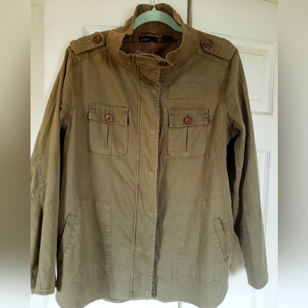 Lightweight Utility Jacket Olive L - image 1